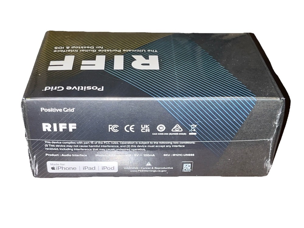 Positive Grid RIFF - Guitar Interface (BLACK) ￼