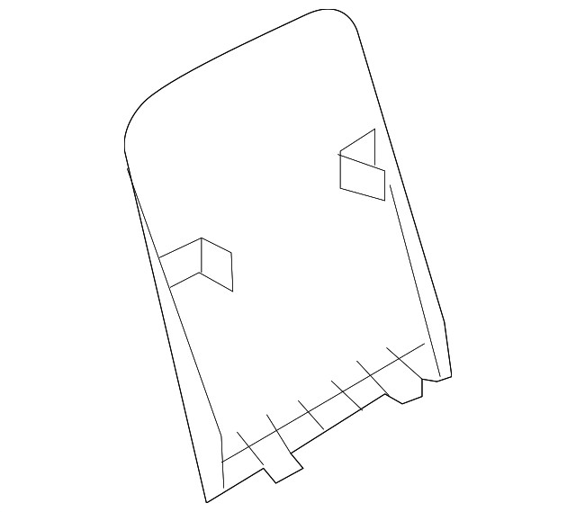 Genuine Nissan Seat Back Panel 87690-6JD0A