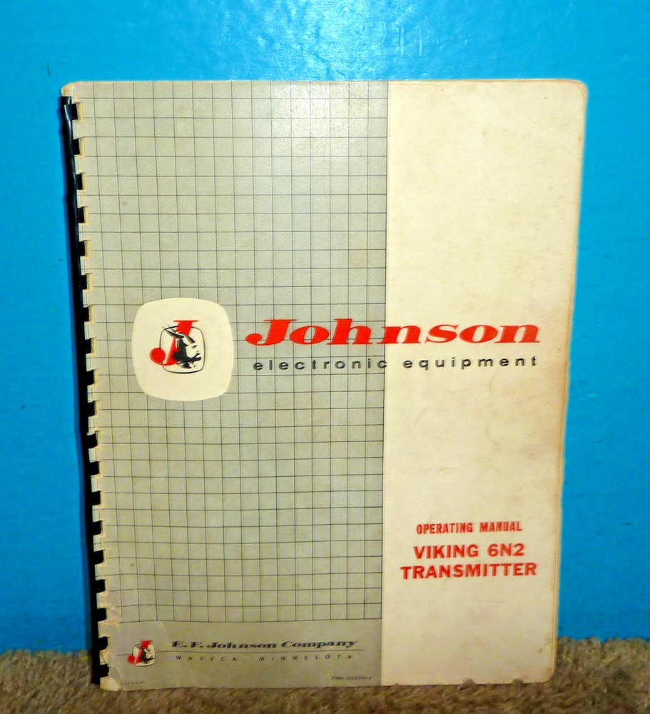 EF Johnson Viking 6N2 Transmitter Operating Manual OEM