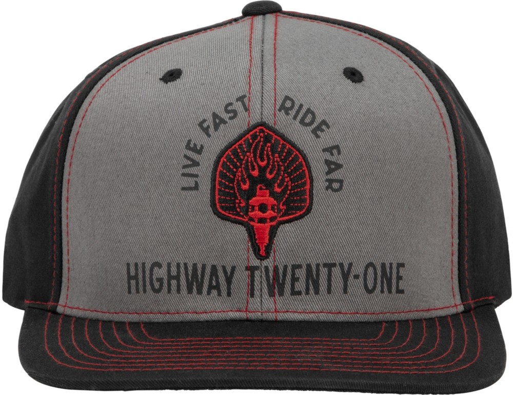 Highway 21 Ranger Snapback Hat Black/Gray