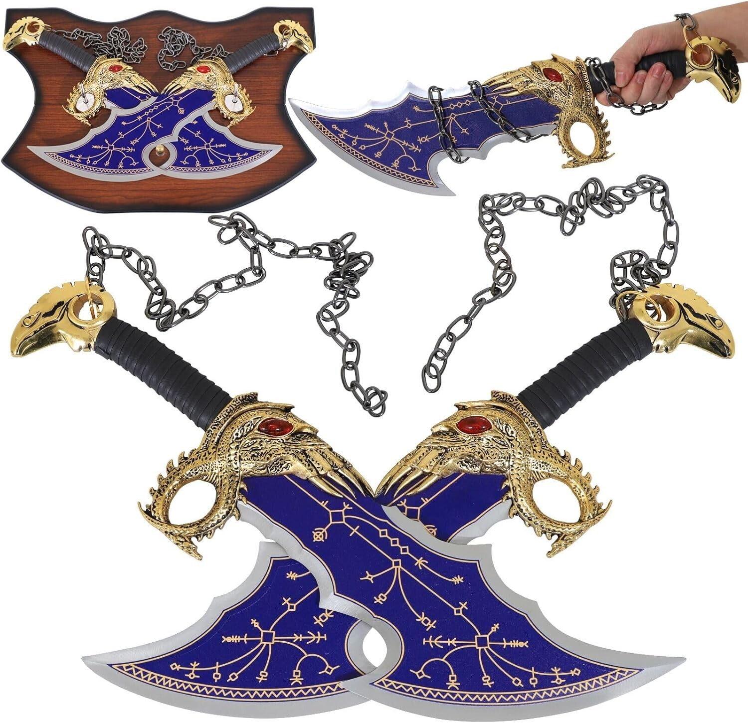 [OPEN BOX]Blades of Chaos Real Metal kratos GOW Steel,1:1 Replica.variety style