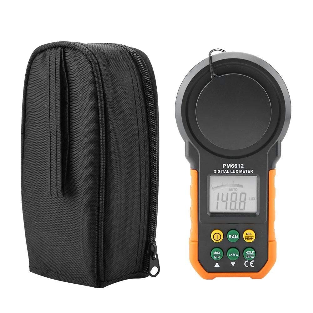 Peakmeter PM6612 Digital Lux Meter 2000 Counts with Auto Manual Range