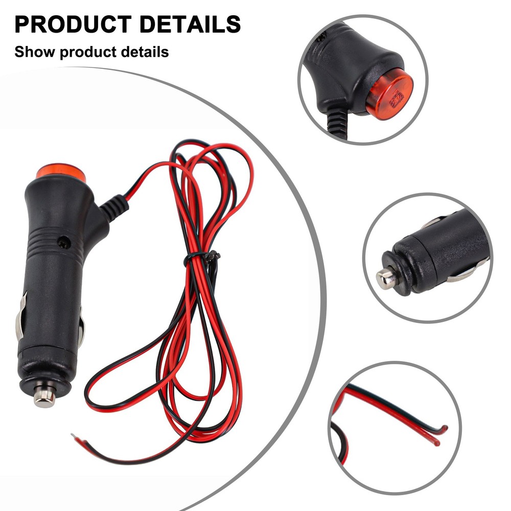 Dependable Power Cord with On Off Switch Perfect for Inside Car Installation