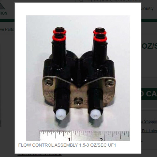 FLOW CONTROL ASSEMBLY 1.5-3 OZ/SEC UF1 # 1954