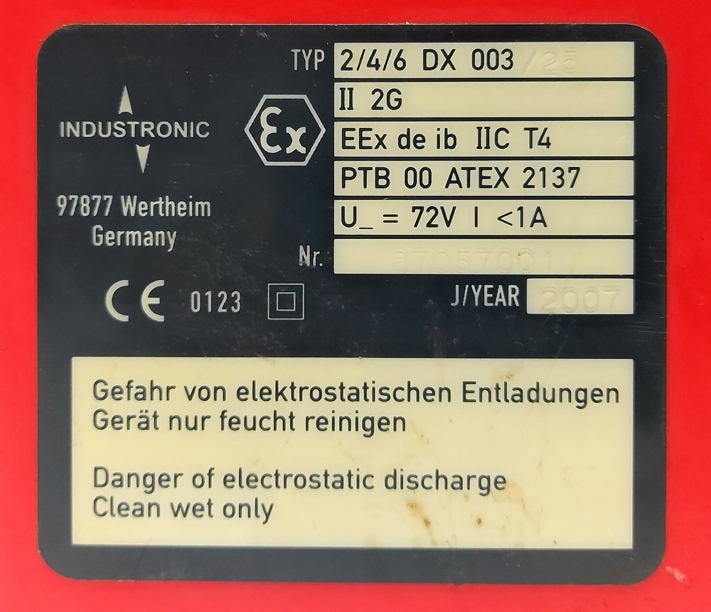 Industronic 2/4/6 DX 003 - ATEX Explosion-Proof Intercom Station