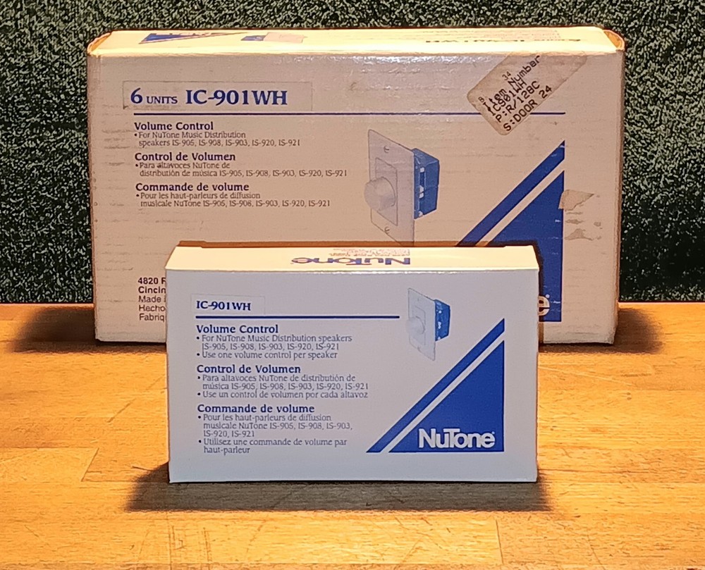 NuTone® IC901WH Volume Control for 25-Ohm Speakers