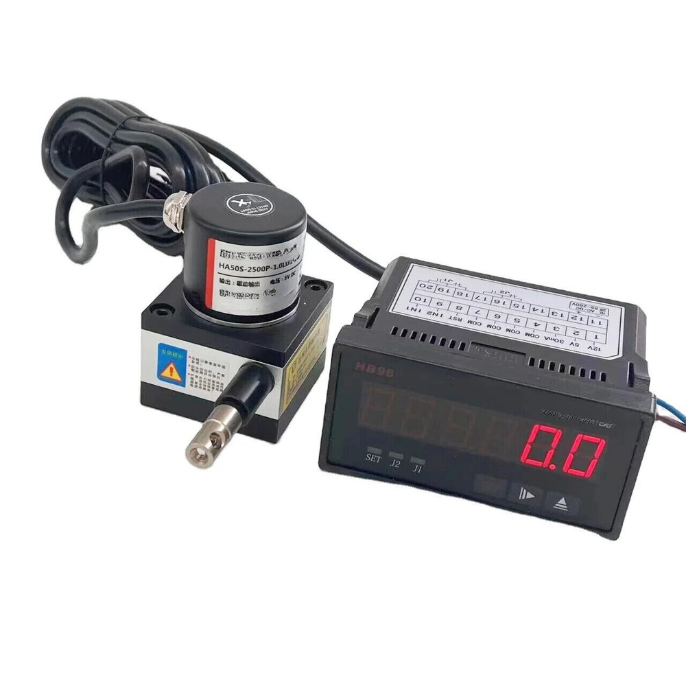High Precision 1000mm Length Sensor Absolute Wire Pull Encoder With Display Rope