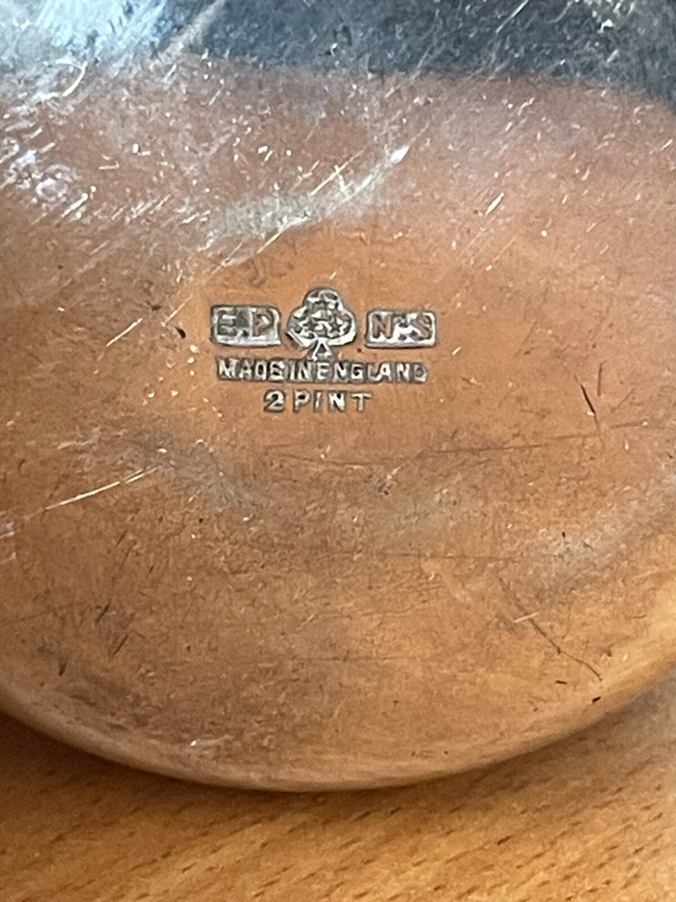 EPNS 2 pint Milk Jug