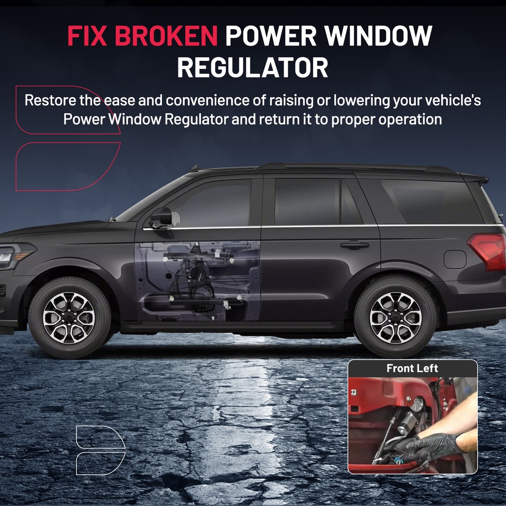 Front Left Power Window Regulator Without Motor For Ford Expedition 2003-2006