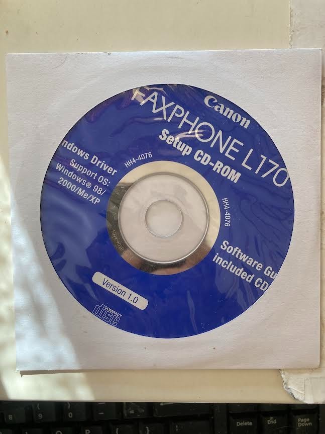New ! Canon Faxphone L170 Setup Installation CD ROM Software CD Driver Disk