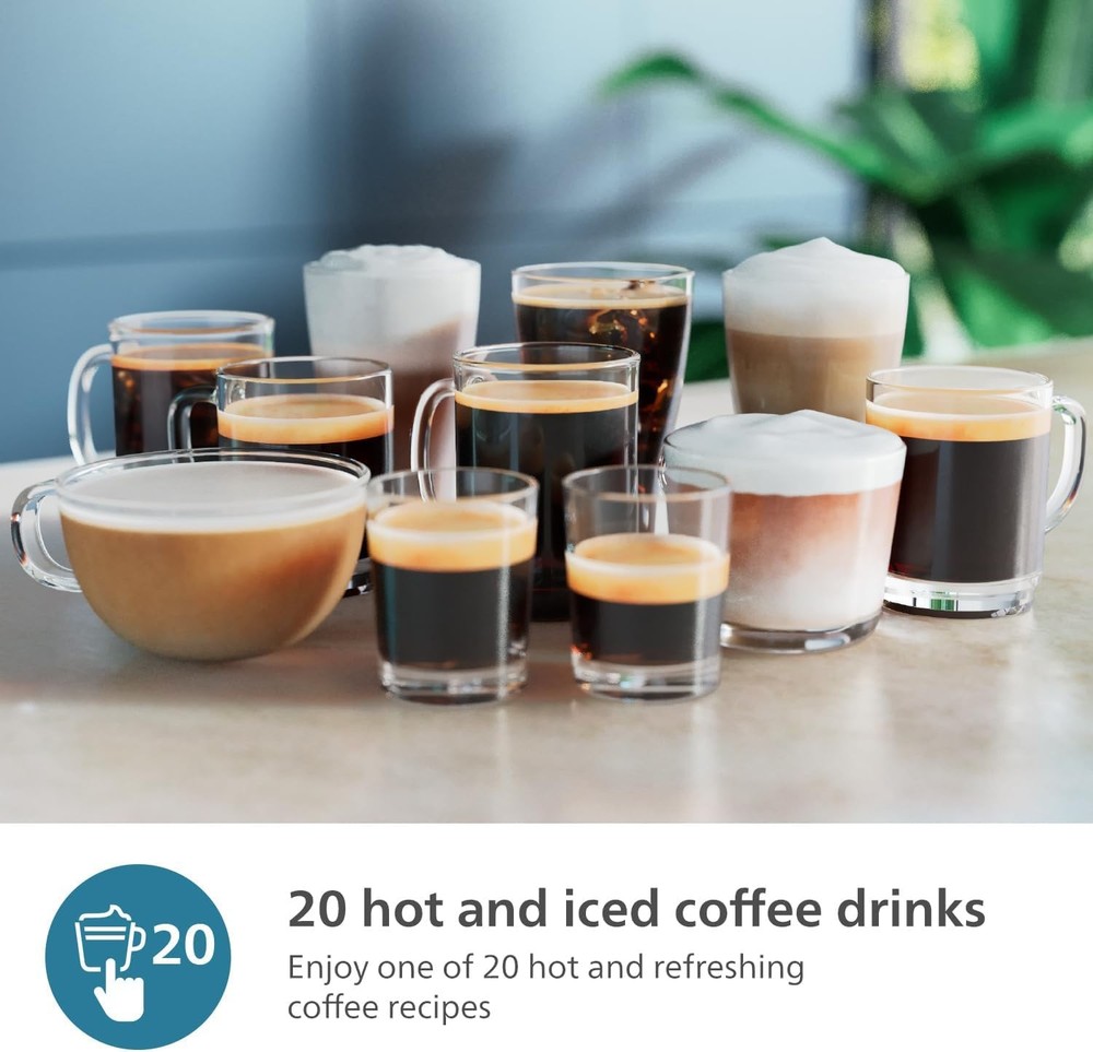 PHILIPS 5500 Series Automatic Espresso Machine LatteGo Easy-Clean Milk System