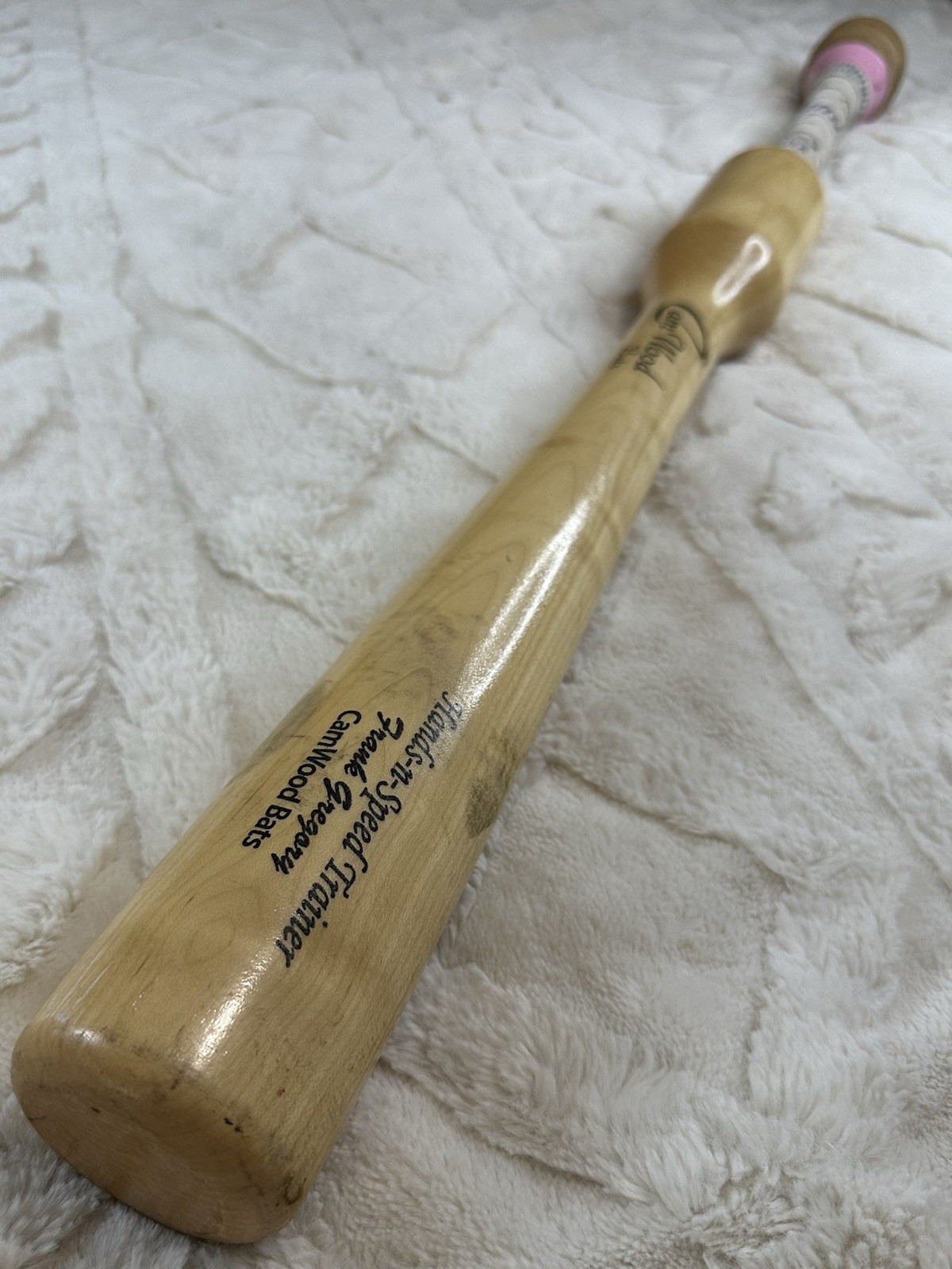 Cam Wood Training Baseball Bat (33.5”, 45 oz) Hands-n-Speed Trainer