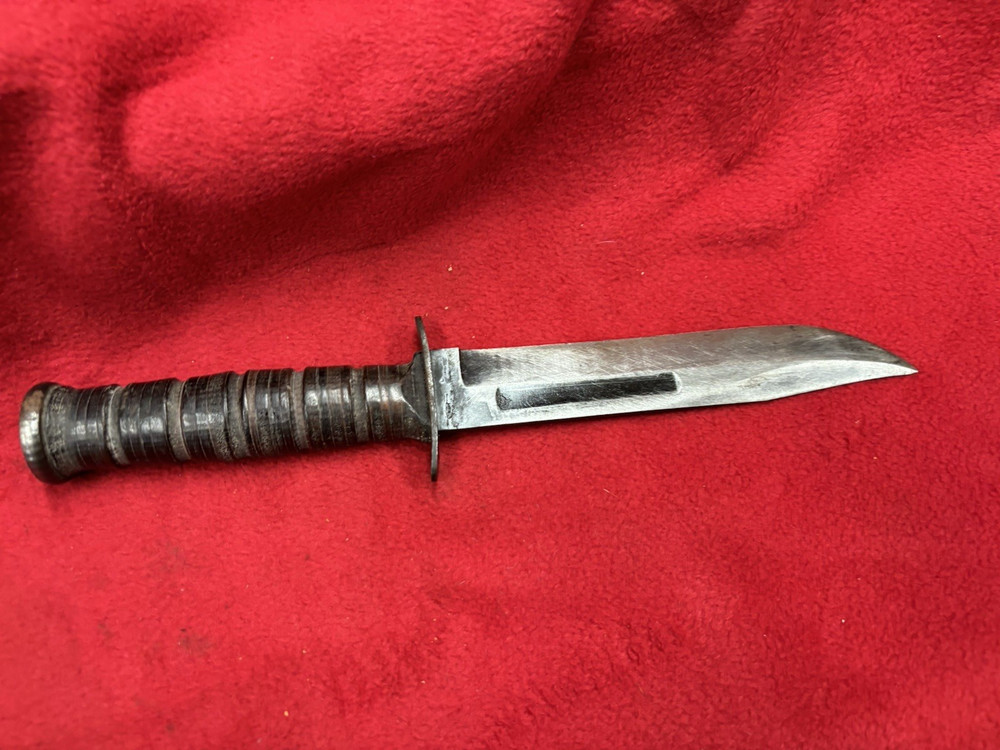 WWII USN Mark 2 Fighting Knife with Scabbard