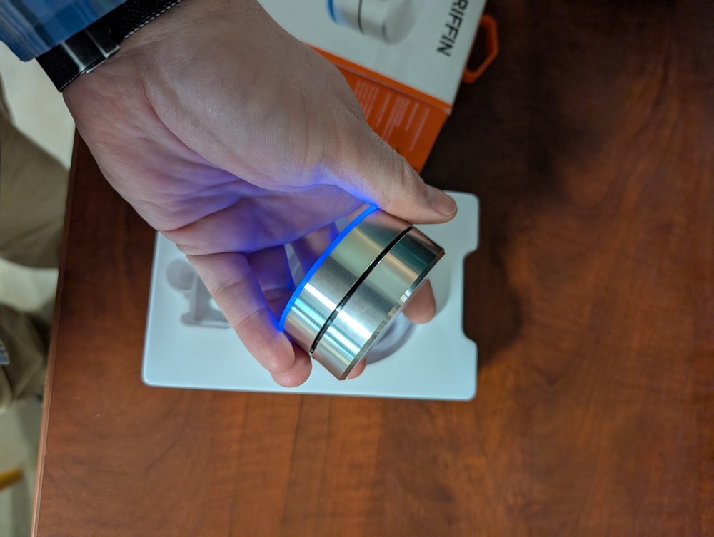 Griffin PowerMate’ Bluetooth WIRELESS PROGRAMMABLE CONTROLLER Silver Rare