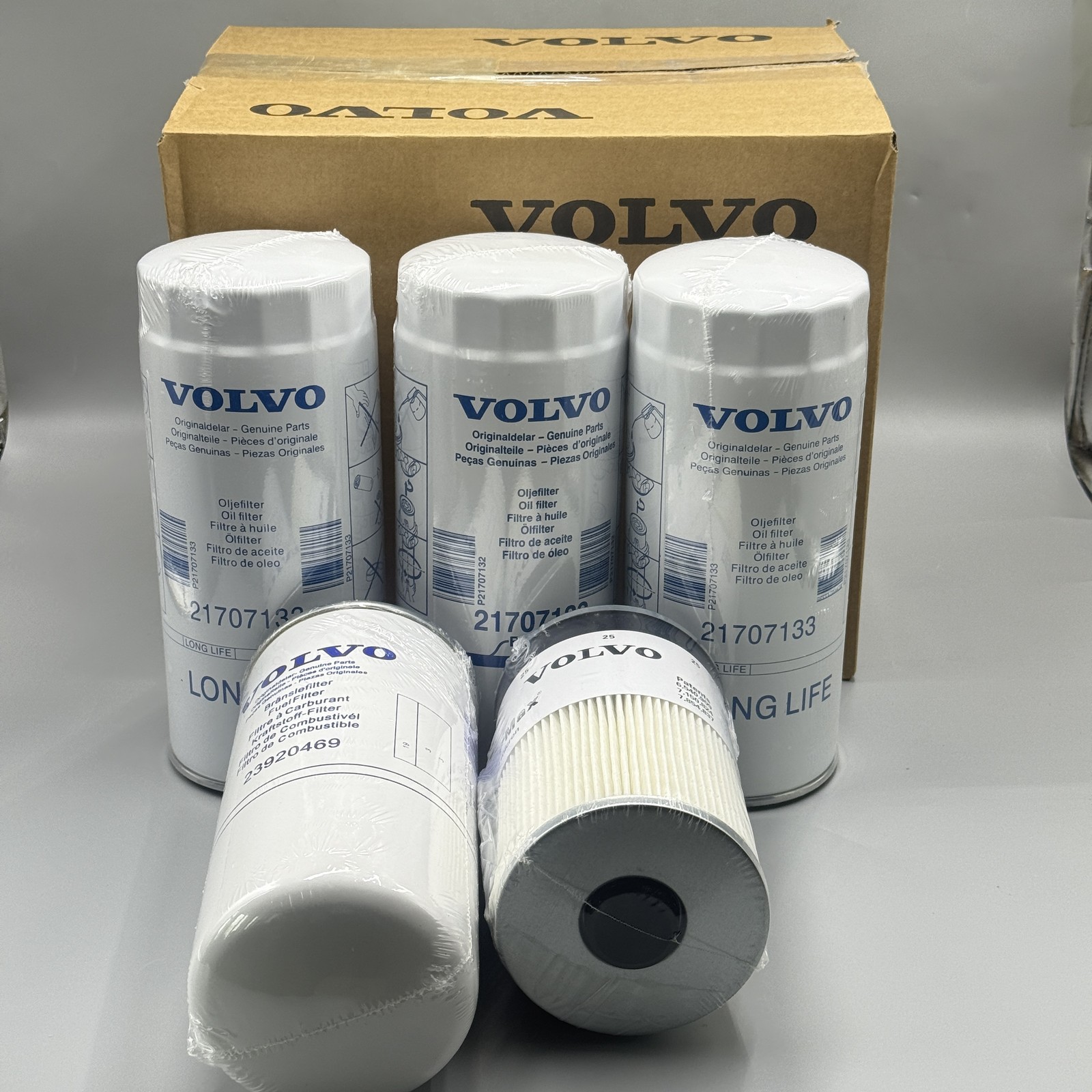 Filter Kit For Volvo D12 D13 Oil Fuel 21707133 (2), 21707132, 21737499, 23920469