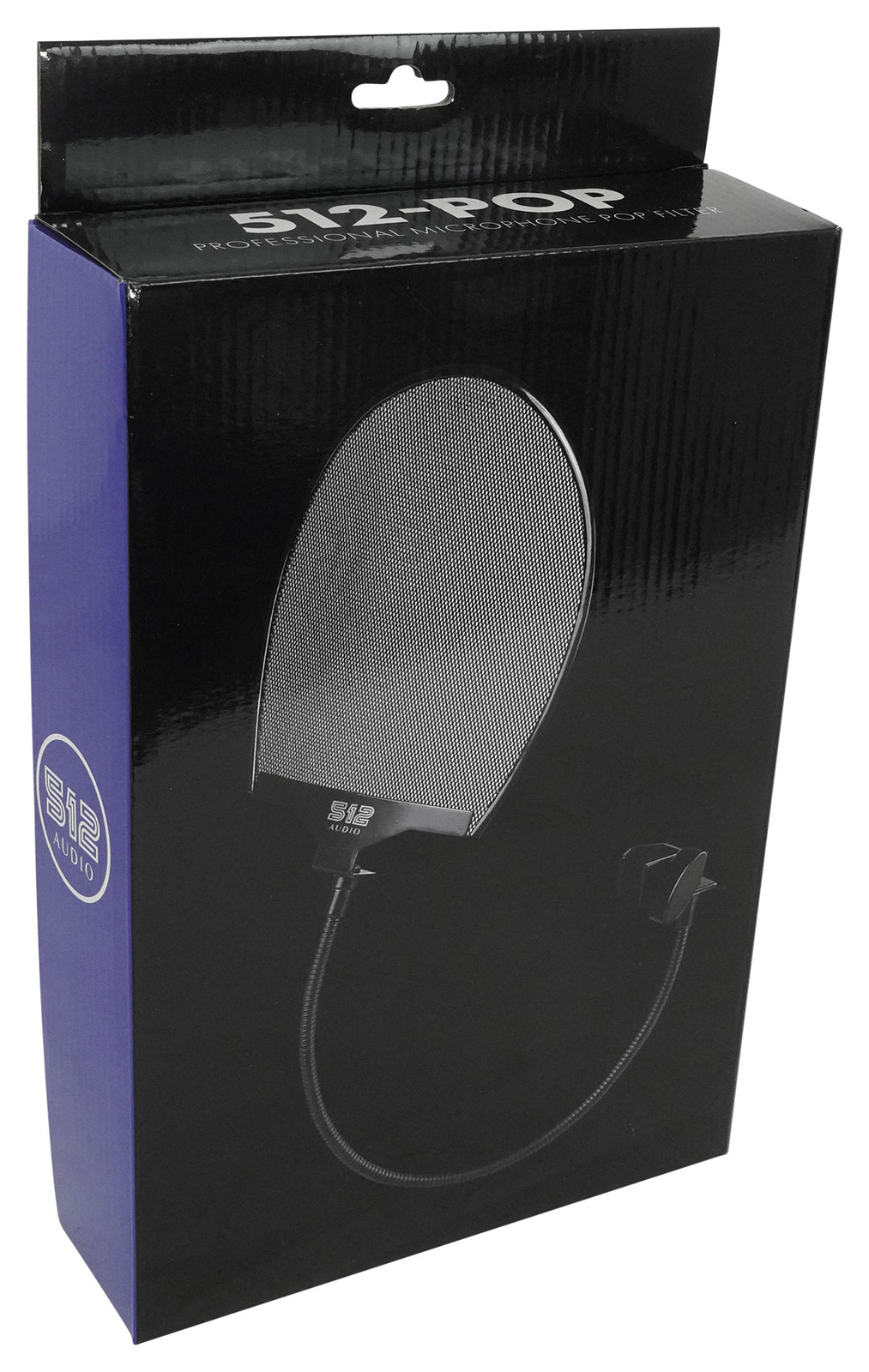 512 Audio Warm Audio 512-POP Professional Metal Pop Filter w Gooseneck Clamp