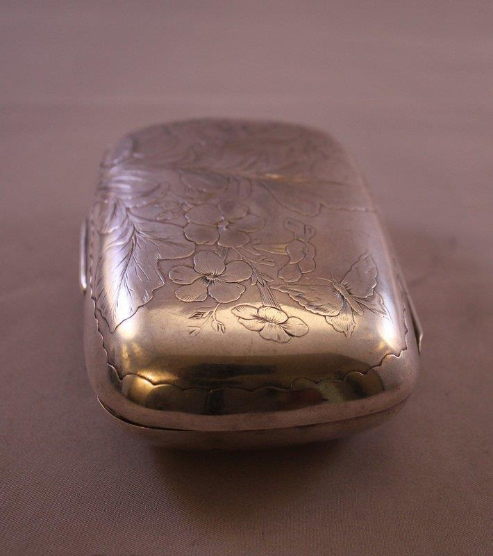 Antique Gorham Sterling Silver Soap Box 19th C.
