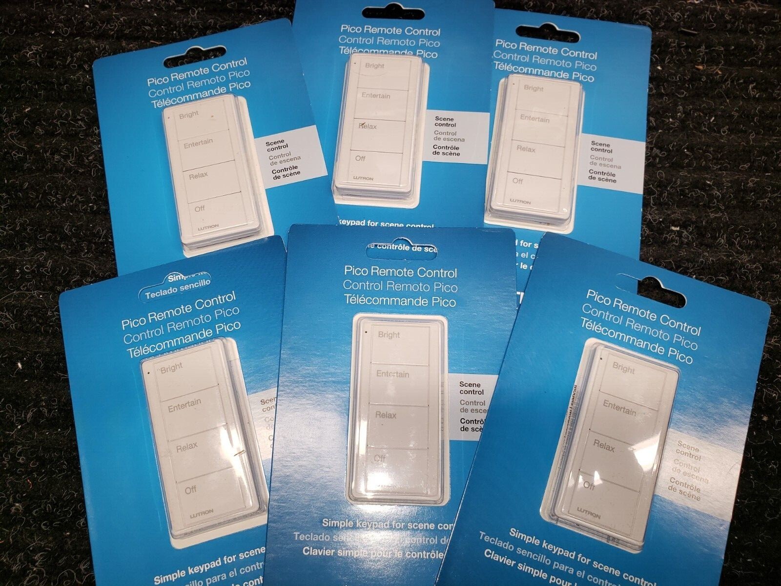 Lutron Pico Control - 4-Button Any Room RELAX Scene White PJ2-4B-GWH-P03 Caseta