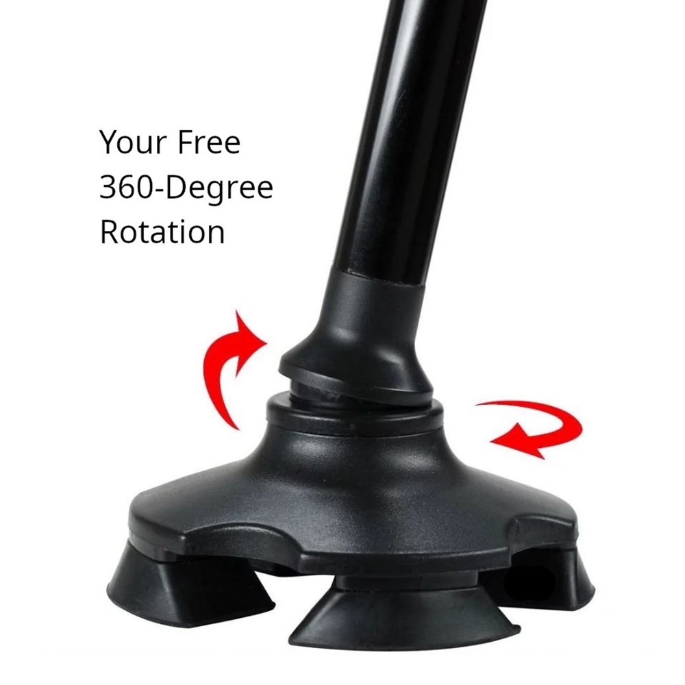 Walking Cane with Light & Alarm - Foldable Adjustable - Size M - New