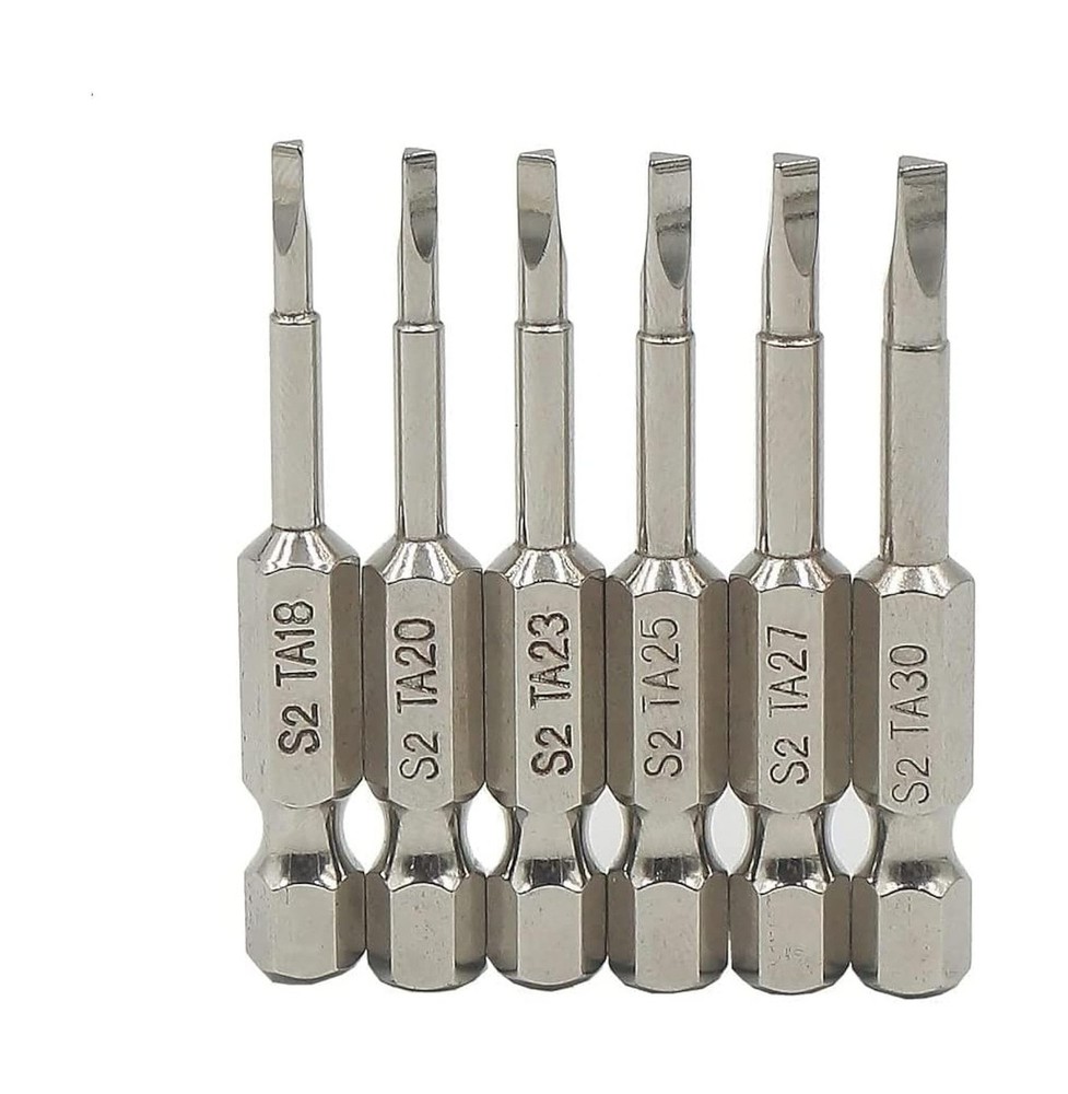 Fixinus 6 Pieces Magnetic Triangle Screwdriver Bits Set 1/4 inch Hexagonal 1....