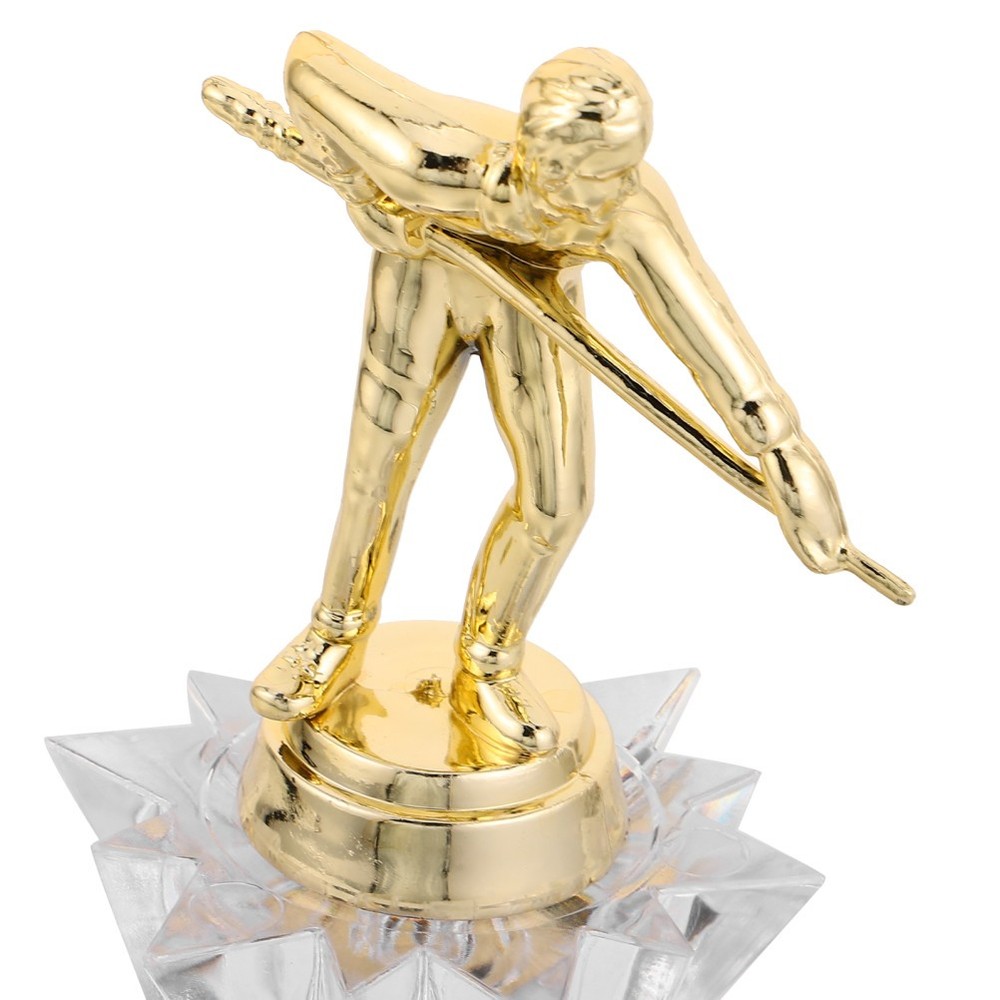 Pool Table Trophy Billiard Player Statue Game Party Competition 3d Award