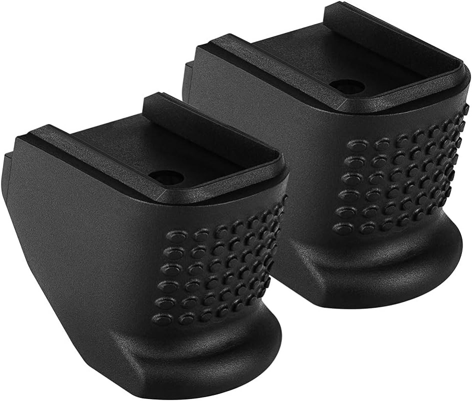 Grip 2 Pieces Extensions Fits Springfield XD9 and XD40 Sub Compact Black
