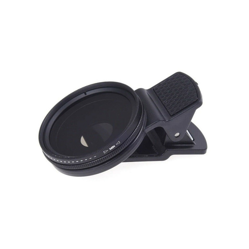 37mm Cellphone Camera Lens Variable ND filter Neutral Density ND2-ND400 Clip-On