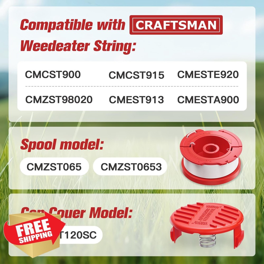 Craftsman Weed Wacker String: 10x 0.065" 30Ft Trimmer Line