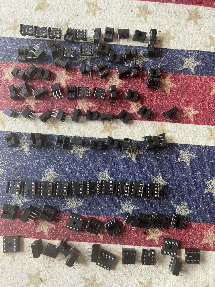 Lot DIP IC Socket 6 pin and 8 pin sockets