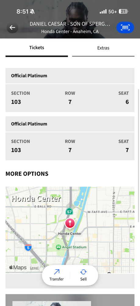 2 daniel caesar concert tickets
