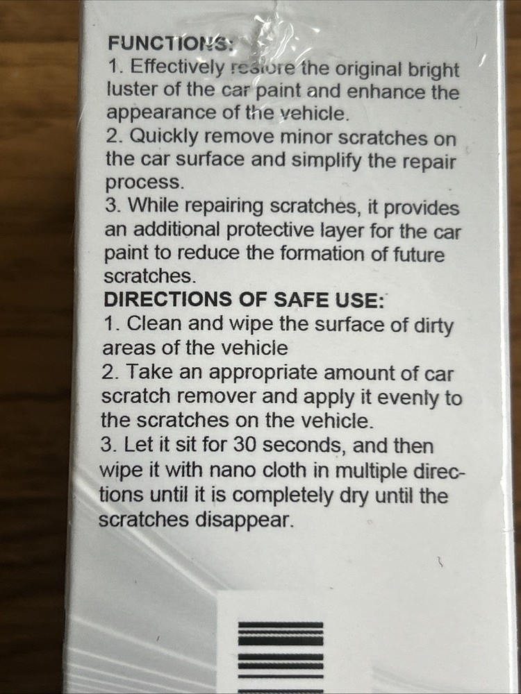 Scratch Remover For Vehicle New Box