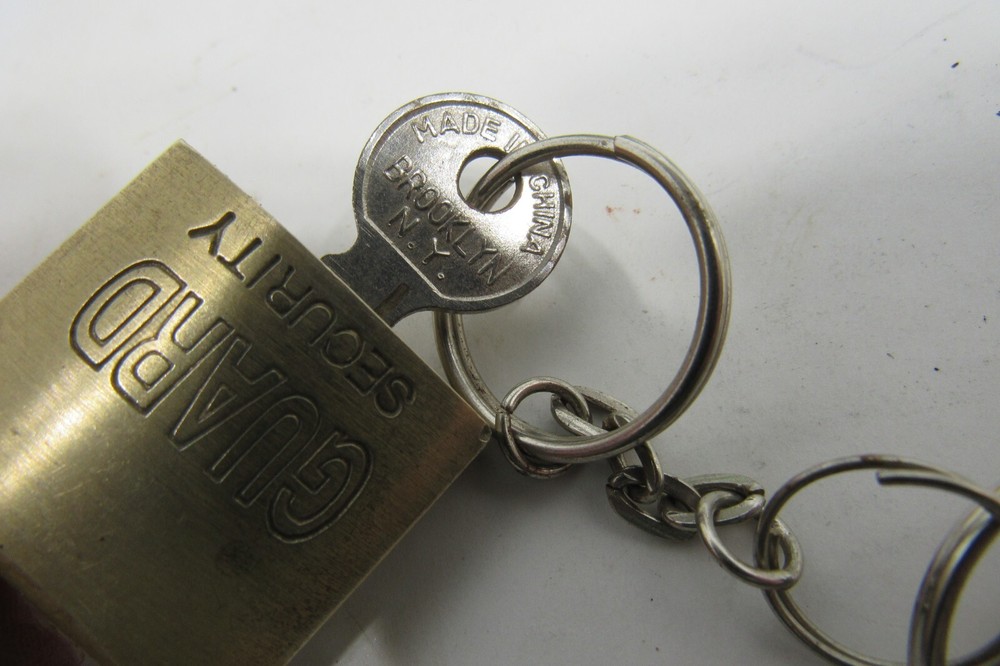 Guard Security Solid Brass Padlock With 1" Standard Shackle