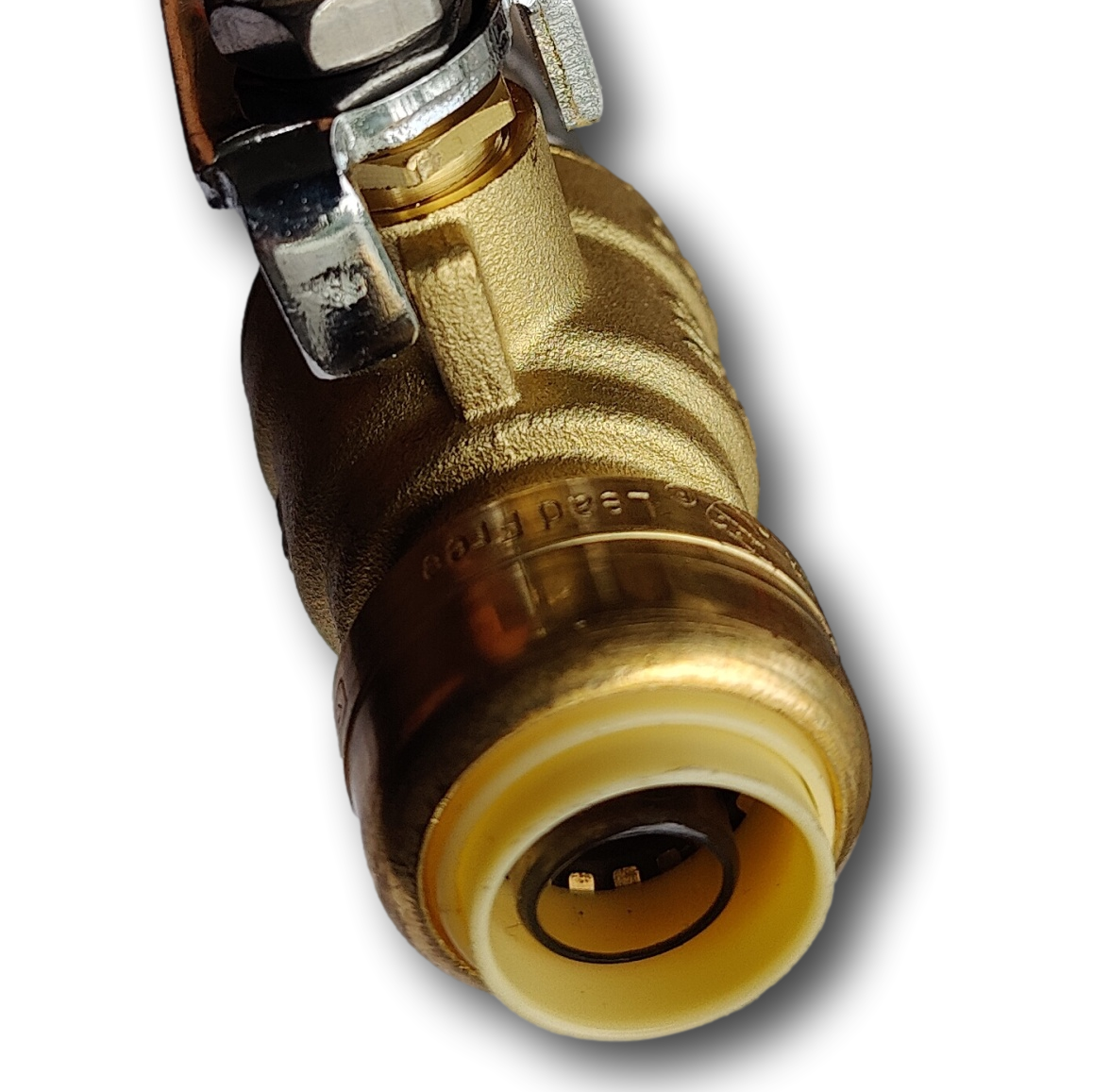 2 Pcs. XFITTING 1/2" Push Fit Valve Flexible Water Heater Hose, 3/4 FIP 18 Inch