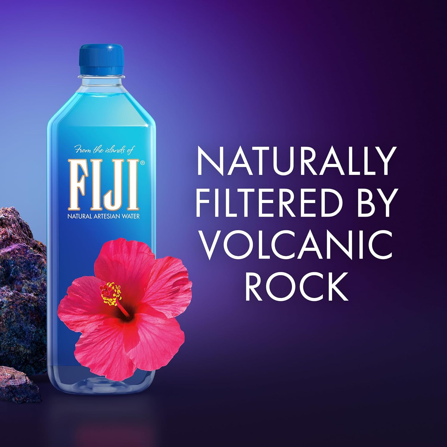 FIJI Natural Artesian Bottled Water, 1 Liter / 33.8 Fl Oz (Pack of 12)