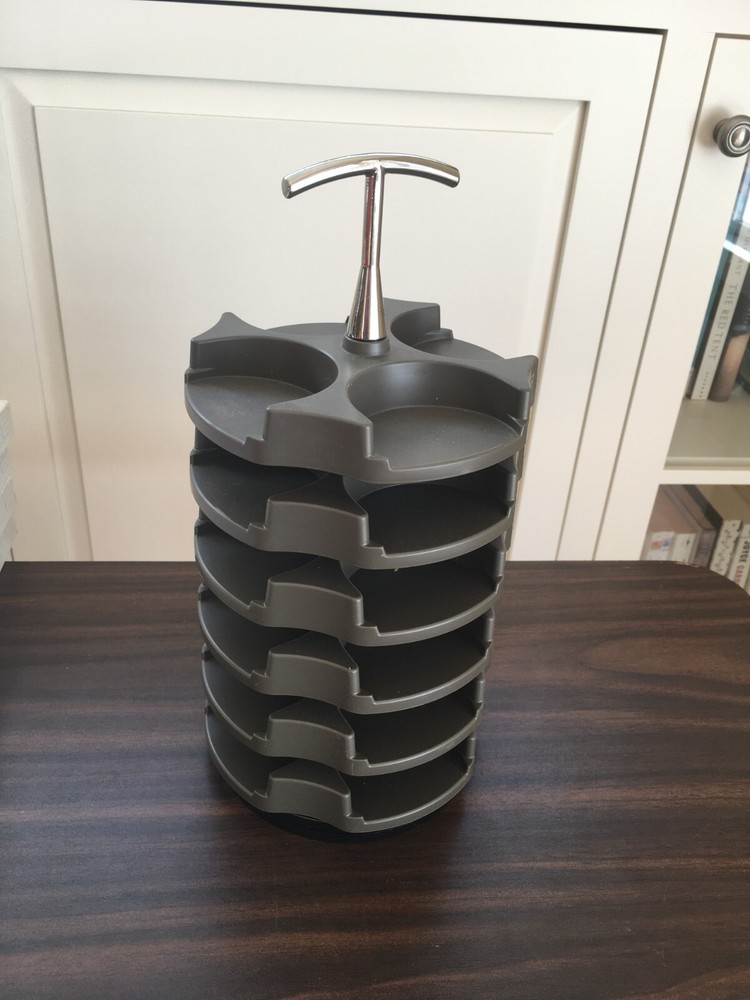 Gray Stampin Up STACK & STORE Embellishment Carousel Caddy Storage