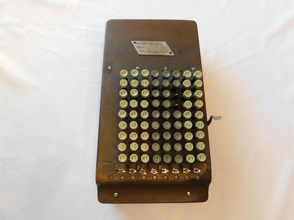 Vintage Felt & Tarrant Comptometer 1920's Mechanical Calculator Adding Machine