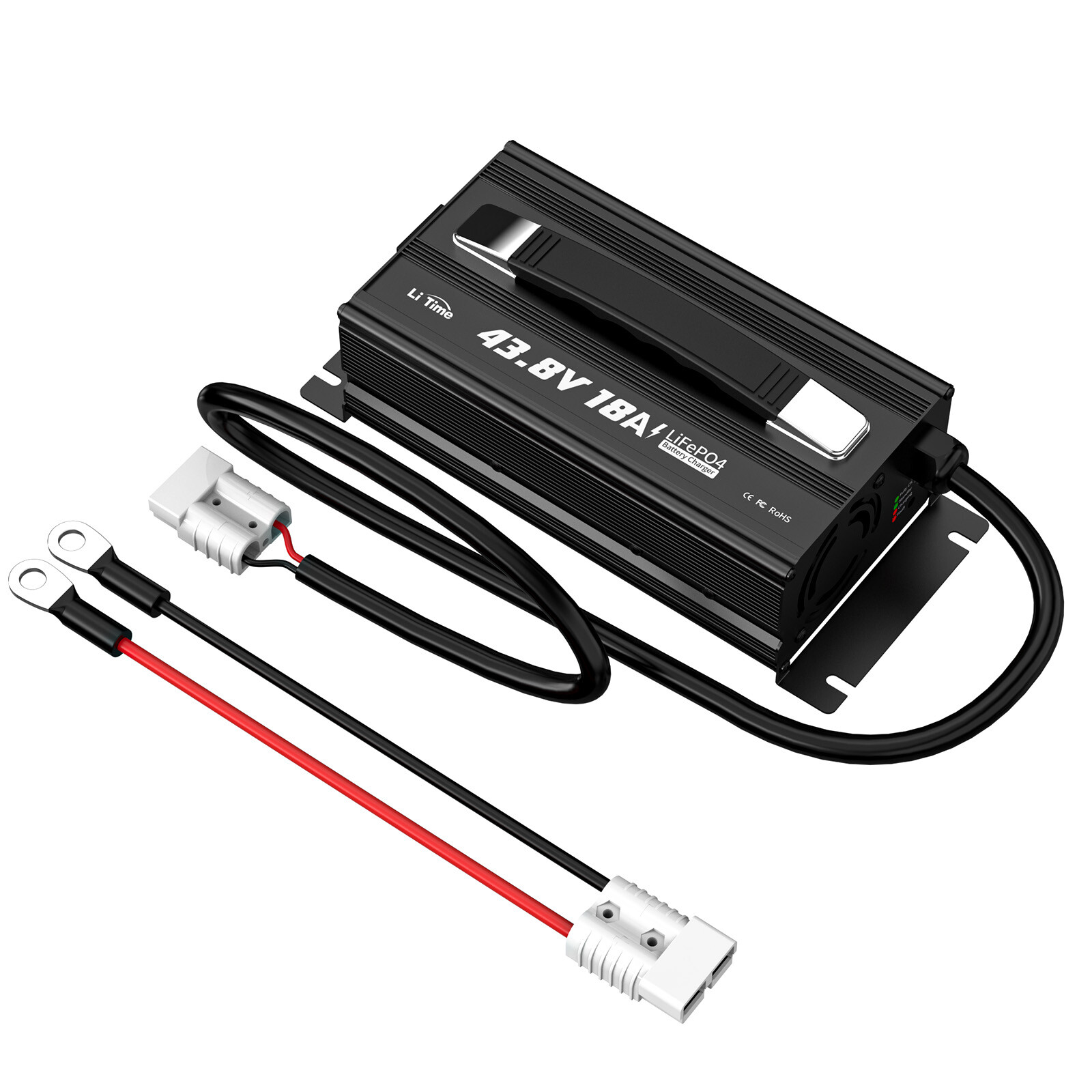 LiTime 36 Volt (43.8V) 18A LiFePO4 Lithium Golf Cart Battery Charger Mountable
