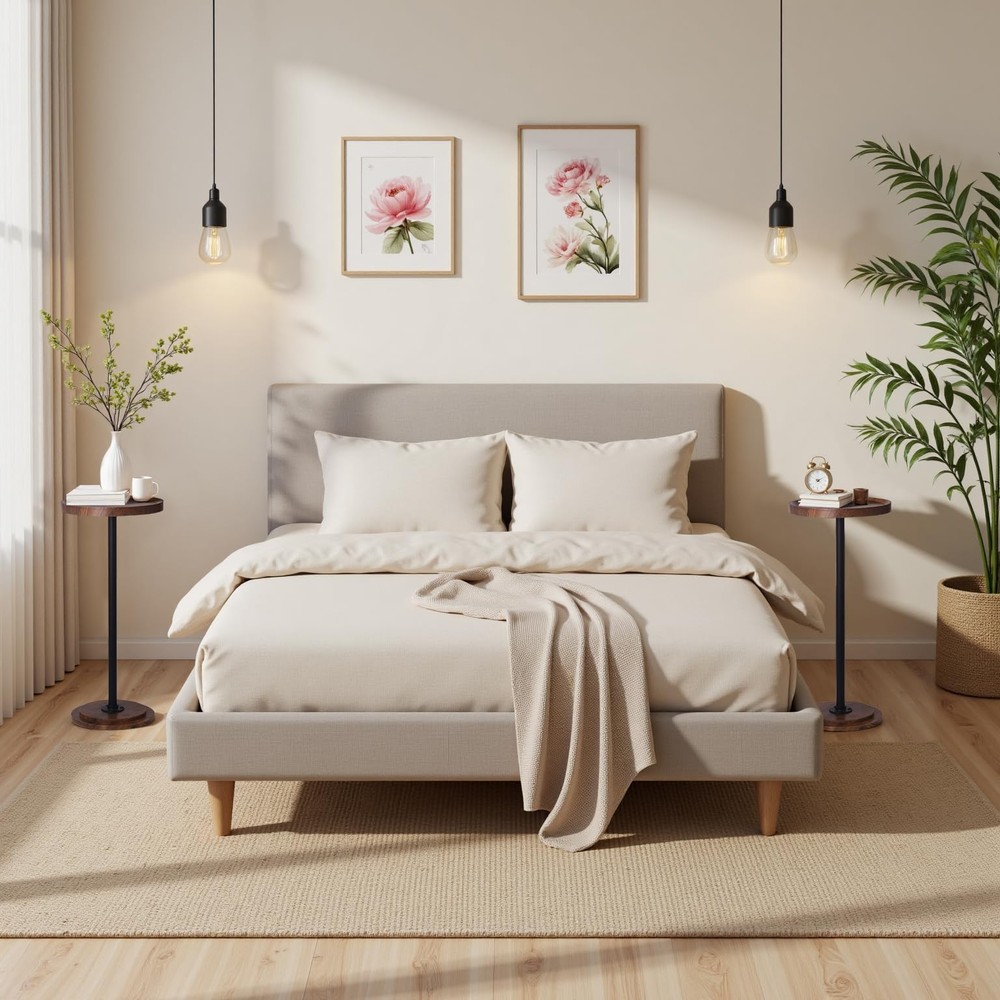 Home Dector Sofa Side Table, Small Drink Table for Small Spaces, Coffee End T...