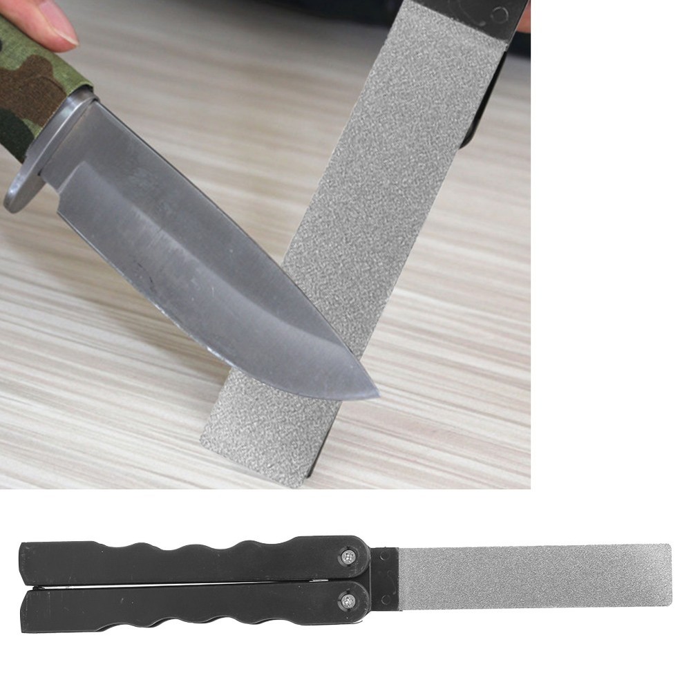 Grinding Sharpener Stone Folding Small Size Portable Whetstone Coarse WT