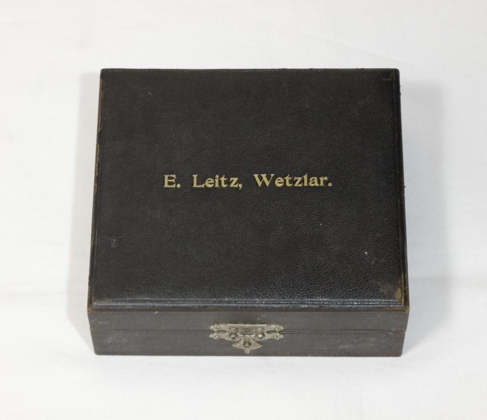 Antique Leitz Mechanical Stage c1890s Brass Microscope Accessory Wetzlar