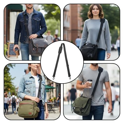 Universal Shoulder Strap with Pad, Adjustable Between 42" to 72", Messenger