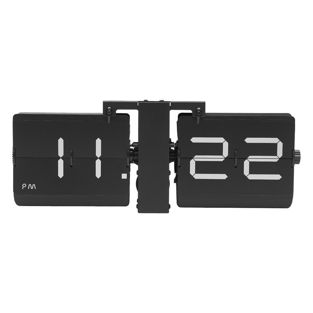 Wall Clock Tabletop Flip Clock Battery Operated Digital Display Screen New