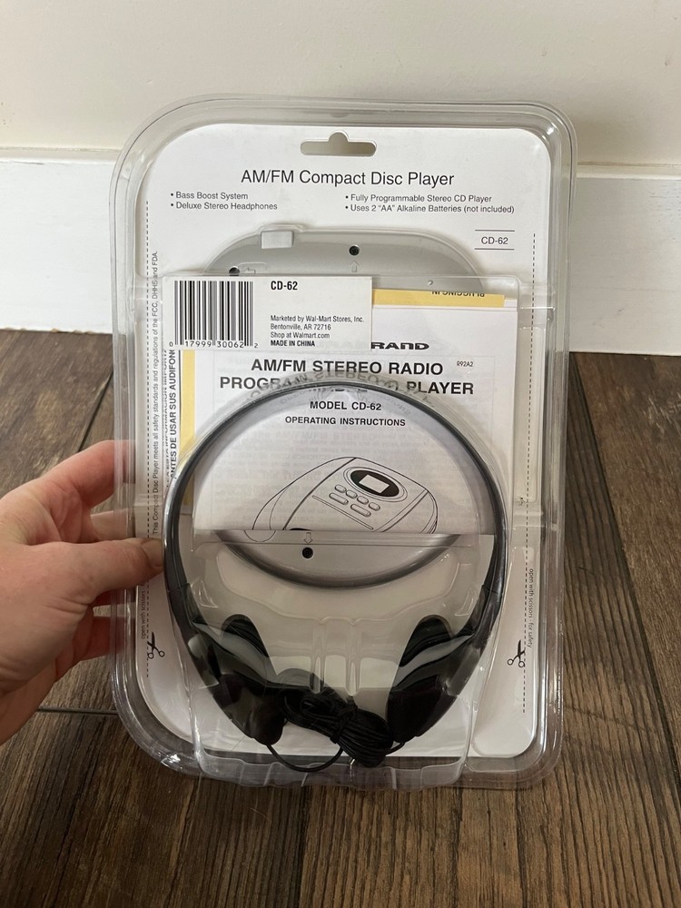 Vintage Durabrand CD-62 Programmable CD Player NEW SEALED UNOPENED