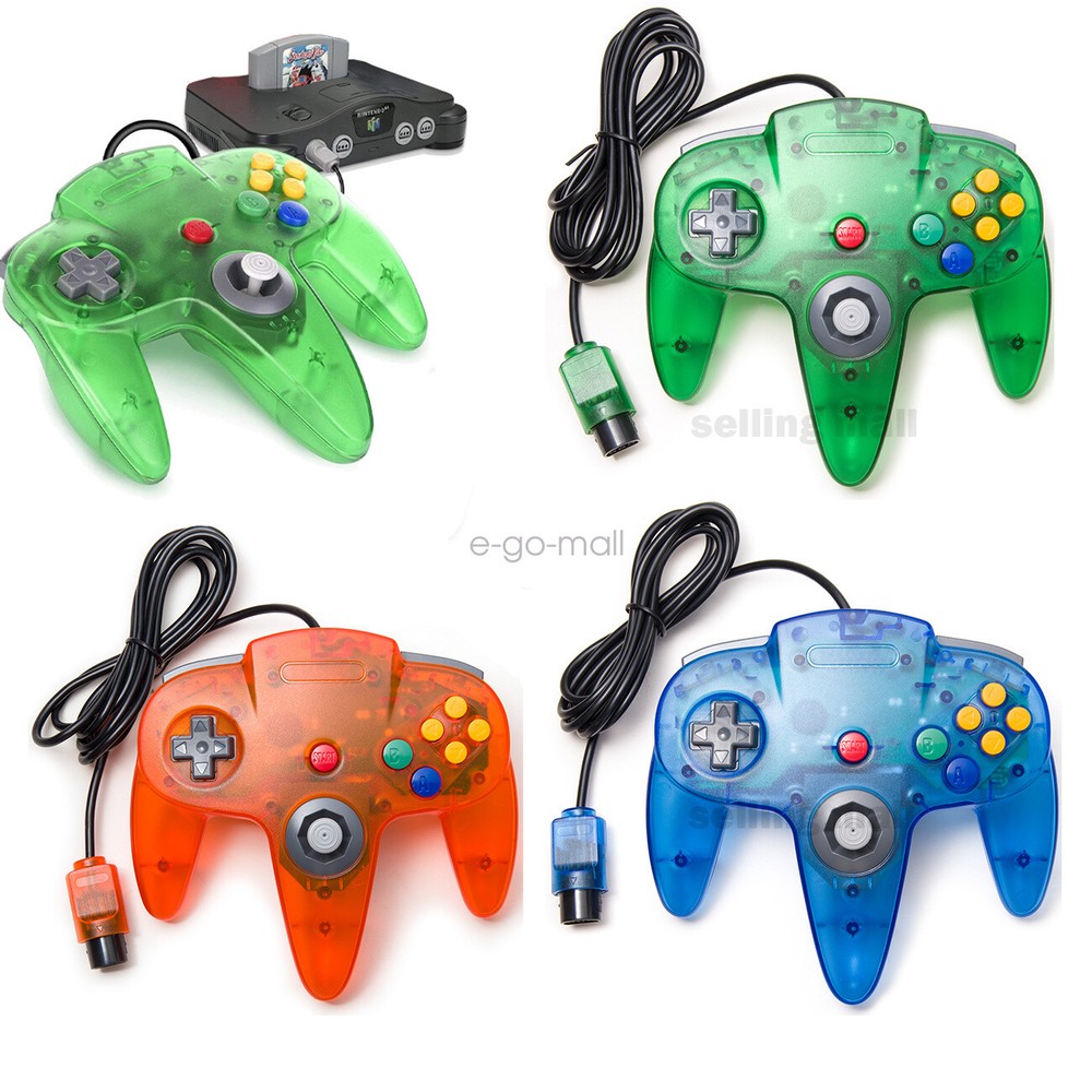 Classic N64 Wired Controller Joystick for Nintendo 64 Console/ Cable/Rumble Pak