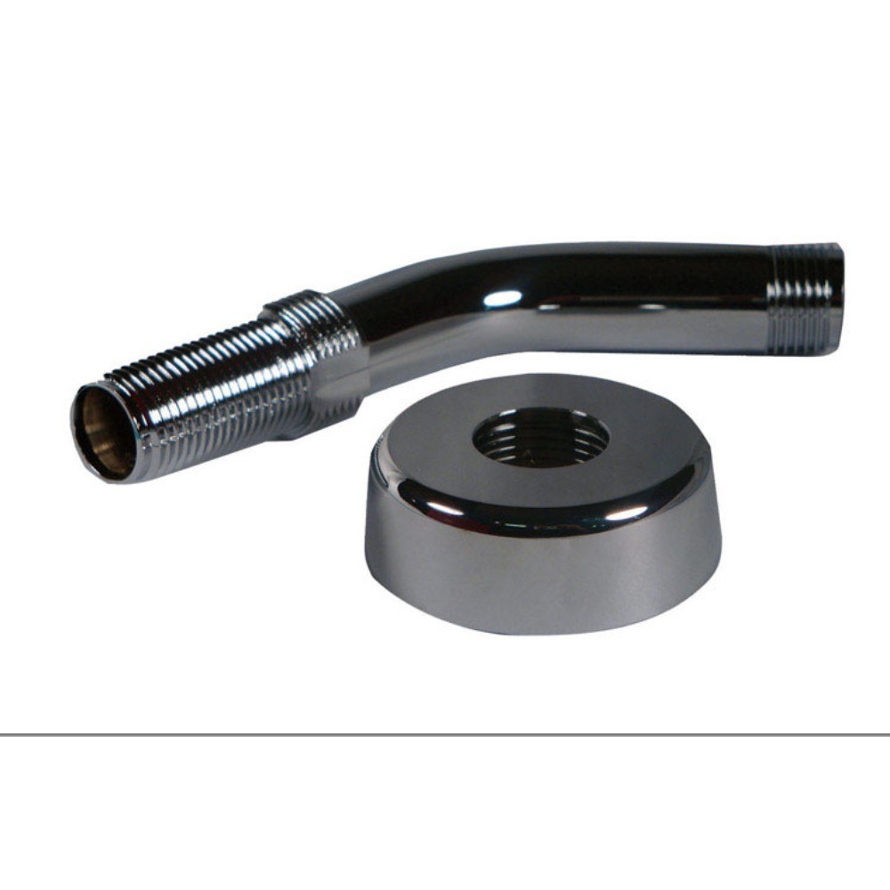 US Hardware P-040C Silver Plastic Shower Arm & Flange