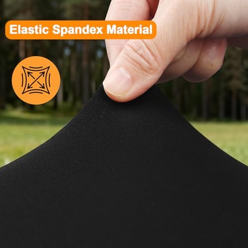 2 Pack Rectangle Fitted Table Covers for 6 Rectangular 30" x 72" (2Pack) Black