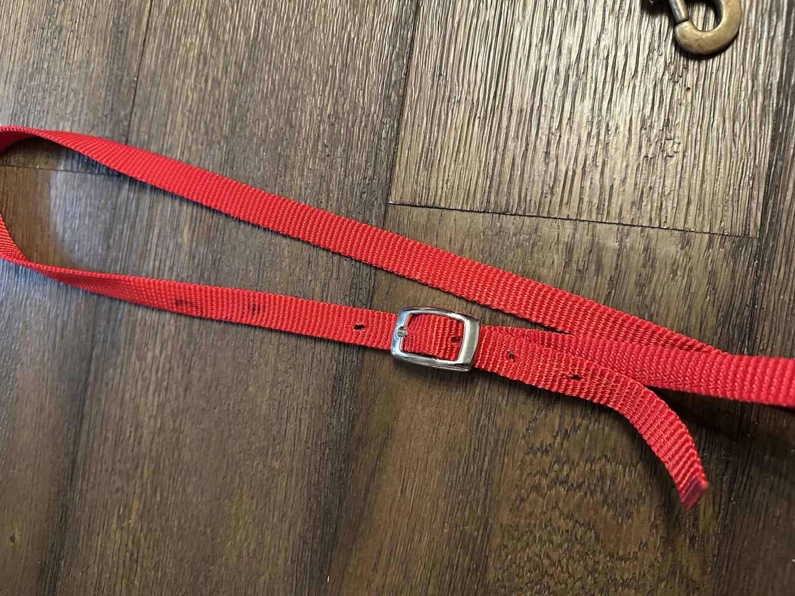 Horse Tack - Red Weaver Western Tie Down Noseband & Strap