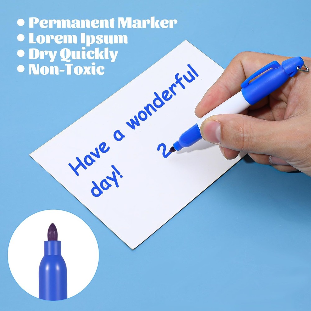 100 Pcs Mini Permanent Markers for Nurses Mini Markers with Golf Keychain Cli...