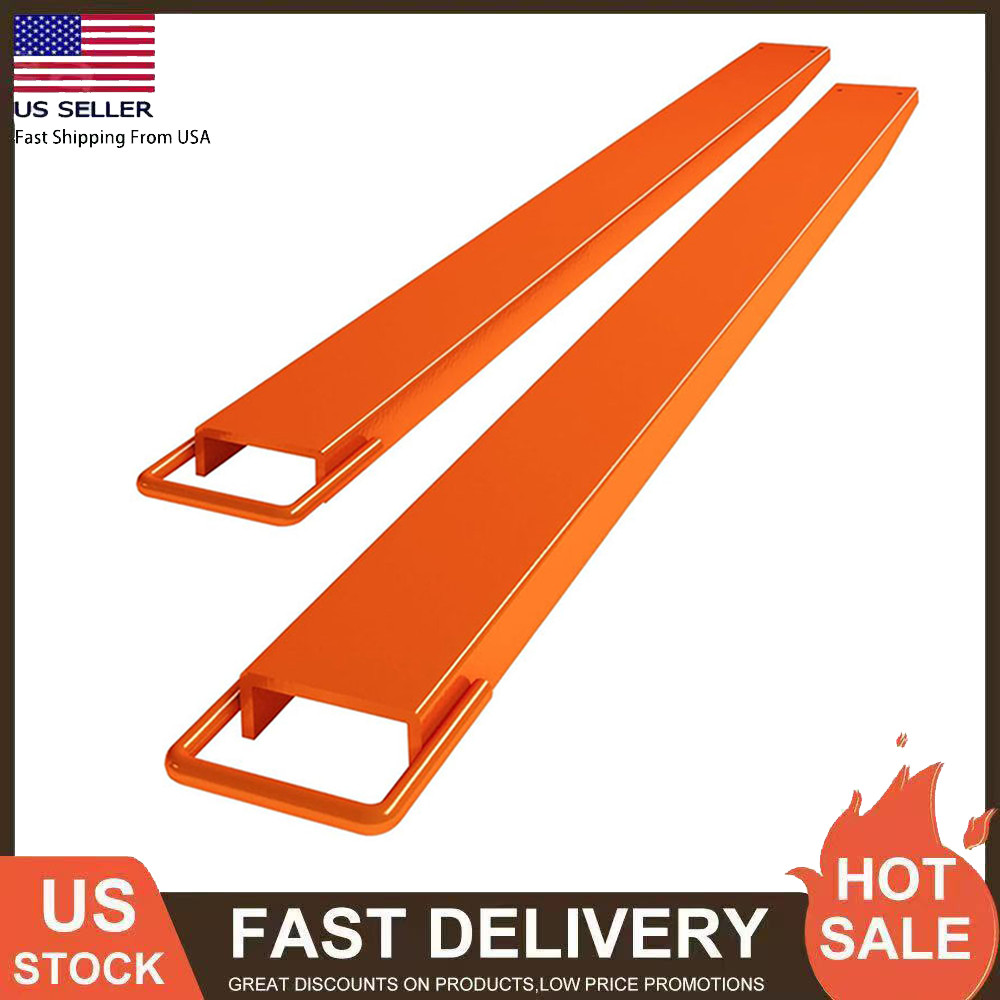 1 Pair 72"/84"/96" Length Pallet Fork Extensions 4.5" Width Forklift Extensions