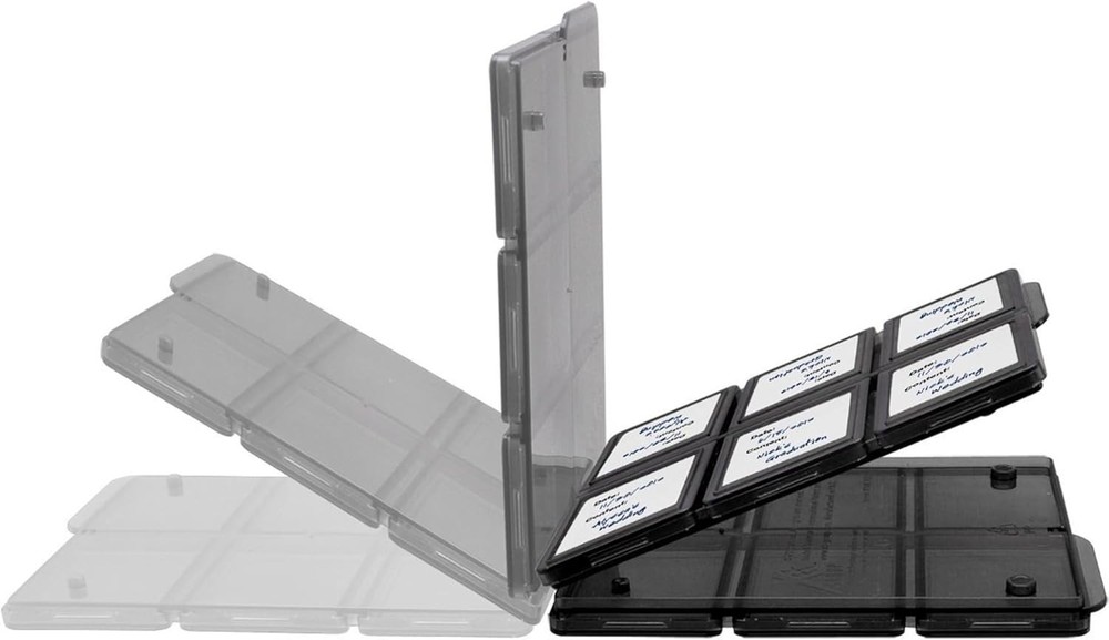 Compact 3 Pack SD Memory Card Cases - Hard Plastic, Lightweight & Functional